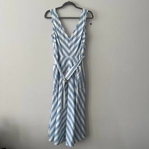 kate spade | New York Blue White Deck Stripe Midi SunDress Women 6